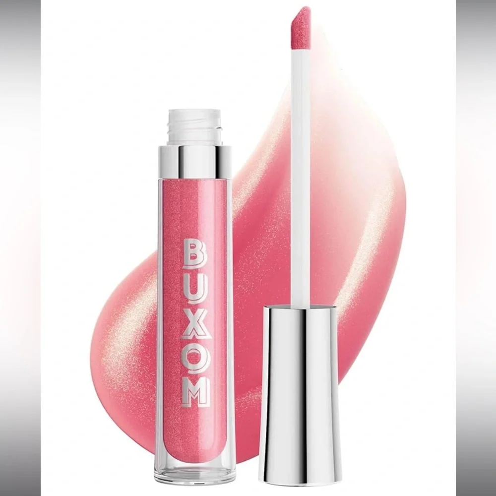 Buxom Diamond Lips Plumping Lip Gloss Clair Pink Golden Shimmer New in Box